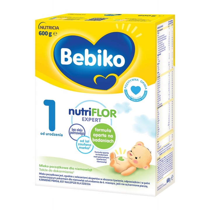 Bebiko 1 Mleko początkowe dla niemowląt 6 x 600g