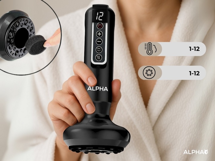 Elektryczna Bańka Chińska BEZPRZEWODOWY Masażer Antycellulitowy Podgrzewany