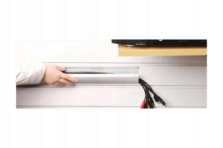 Aluminiowa listwa maskująca Maclean MC-693 W, 750mm, łatwy montaż