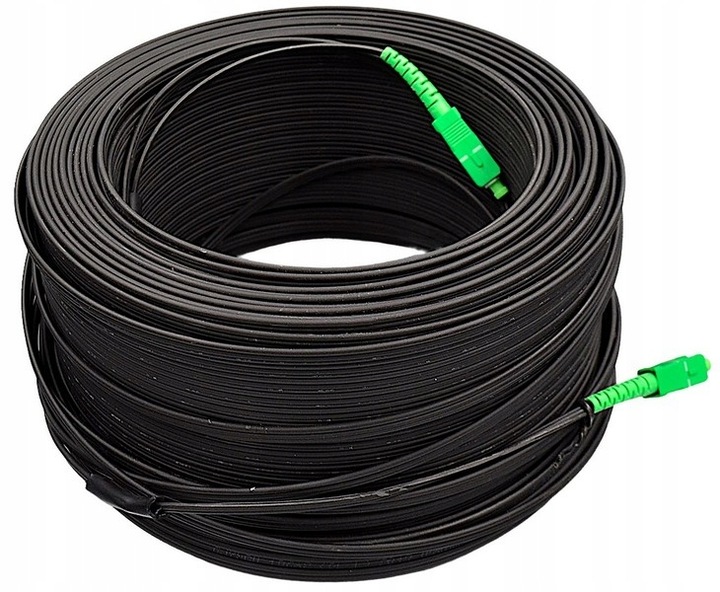 KABEL ŚWIATŁOWÓD SM SC/APC 30m SIMPLEX FTTH OUTDOOR ZEWNĘTRZNY
