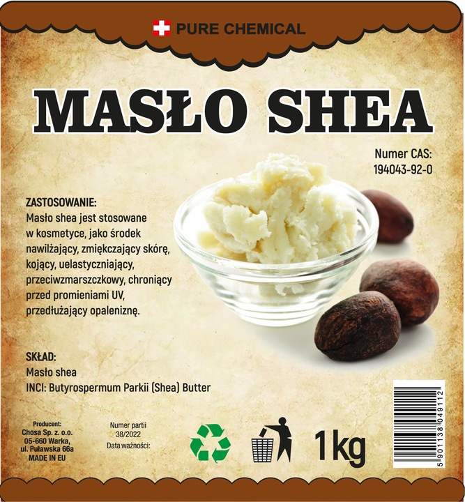 MASŁO SHEA NIERAFINOWANE NATURALNE CZYSTE 1kg