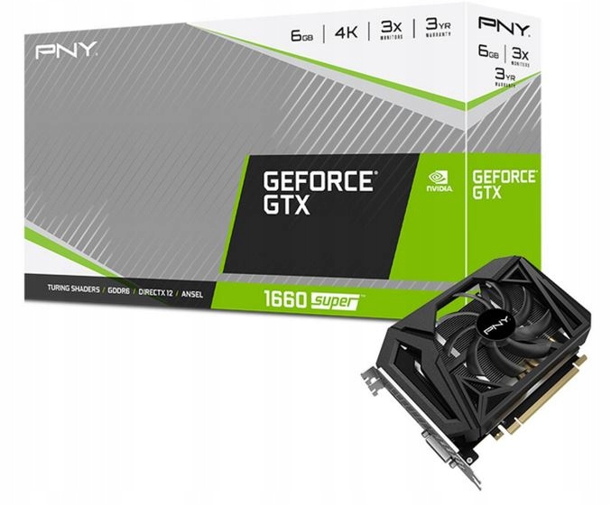 Karta graficzna PNY GeForce GTX 1660 SUPER GDDR6 6 GB HDMI DP DVI