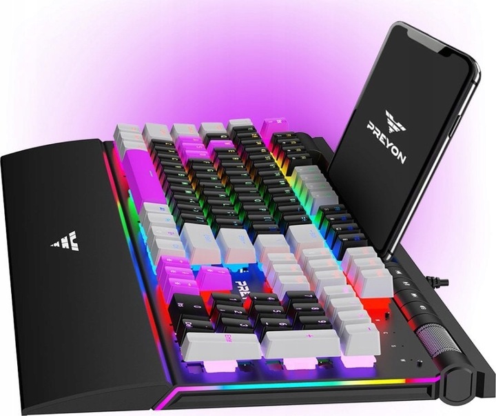 Klawiatura Gamingowa PREYON Long Scratch Outemu Brown Mechaniczna RGB