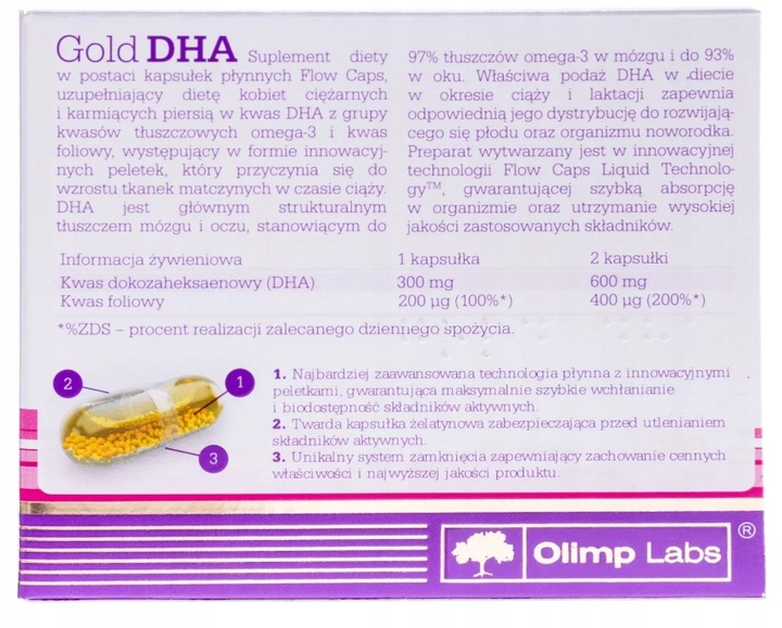 Olimp Gold DHA, 30 kapsułek