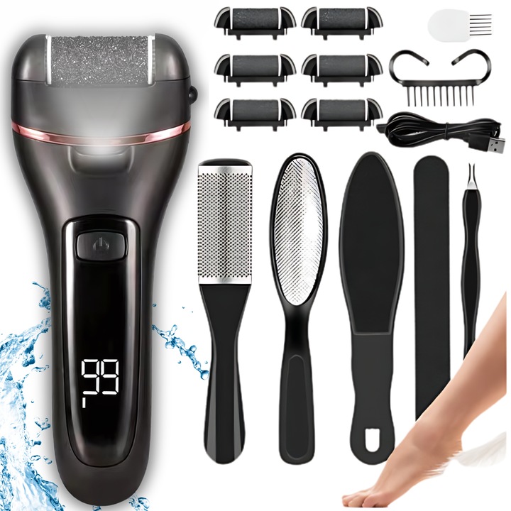 PILNIK ELETRYCZNY DO STÓP PIĘT FREZARKA TARKA ZESTAW BEZPRZEWODOWY 6 ROLEK