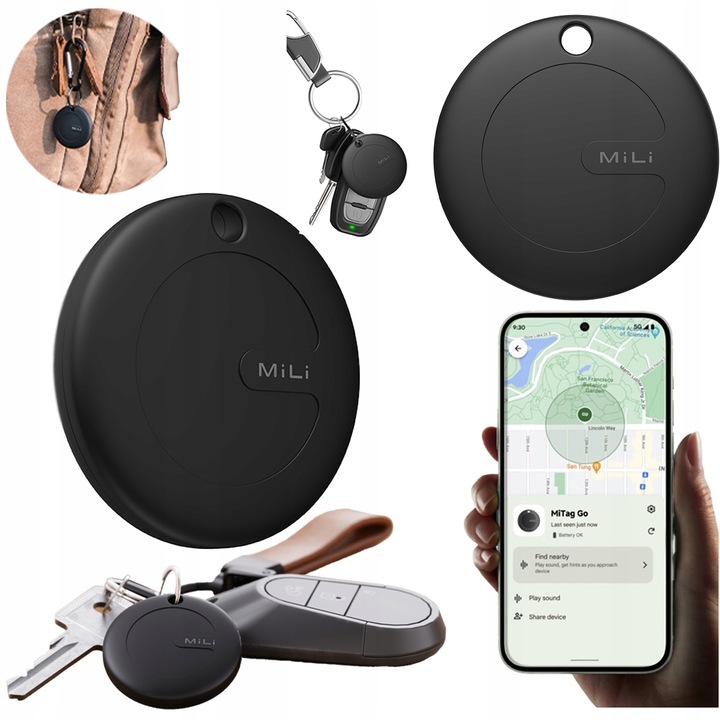 Lokalizator GPS MiTag MiLi ANDROID do plecaka kluczy bagażu dla psa