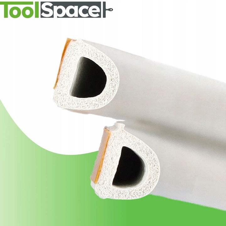 Uszczelka do okien i drzwi D 25mb mb BIAŁY