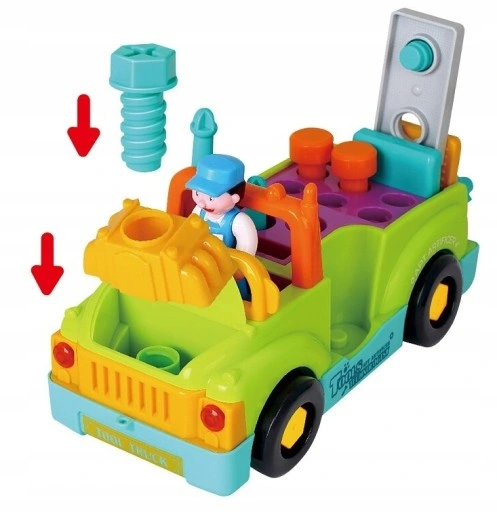 Auto samochód do rozkręcania i skręcania narzędzia zestaw prezent dzieci