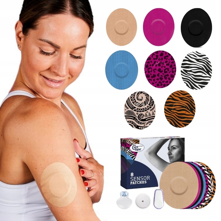 PLASTRY OCHRONNE NA SENSOR CURETAPE CGM do FREESTYLE LIBRE - MIX - 8