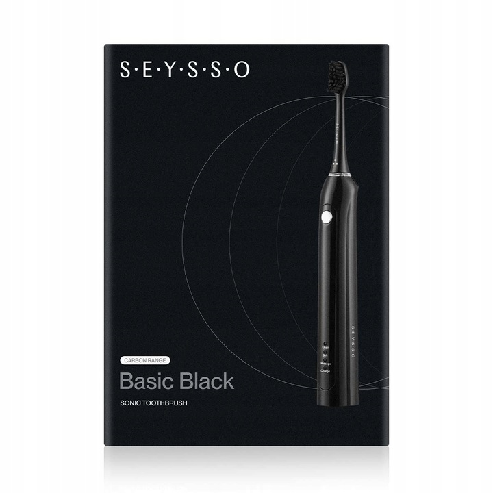 Szczoteczka elektryczna do zębów SEYSSO BASIC BLACK seria CARBON