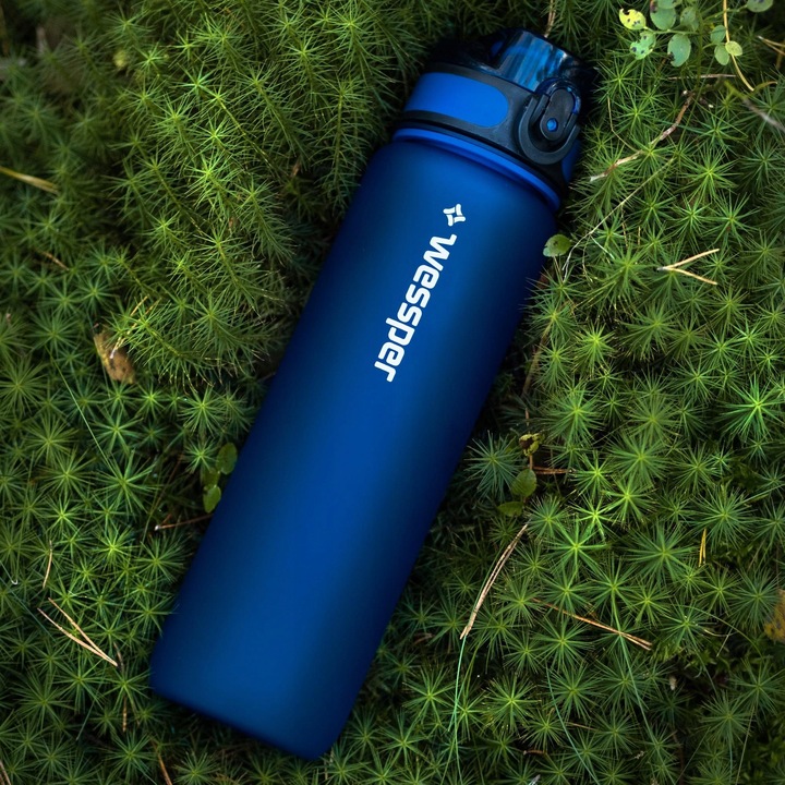 Butelka filtrująca Wessper 1L motywacyjna ustnik + filtr | Bidon na