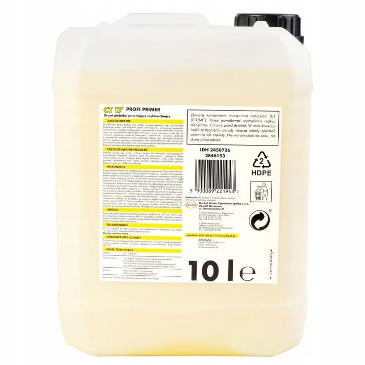 GRUNT GŁĘBOKO PENETRUJĄCY CERESIT CT17 10L