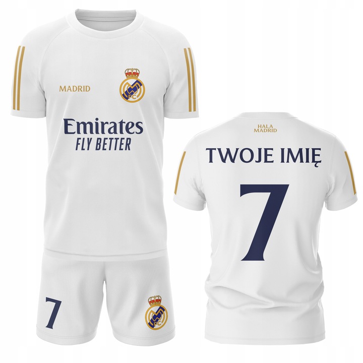 RONALDO strój piłkarski dla dzieci z nadrukiem Strój Madryt