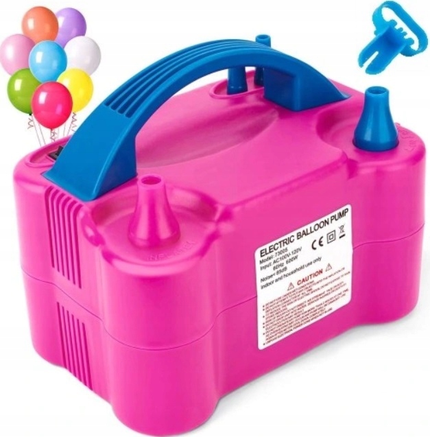 POMPKA ELEKTRYCZNA MOCNA DO BALONÓW 6xGRATIS MOCNA TAŚMA KROPKI