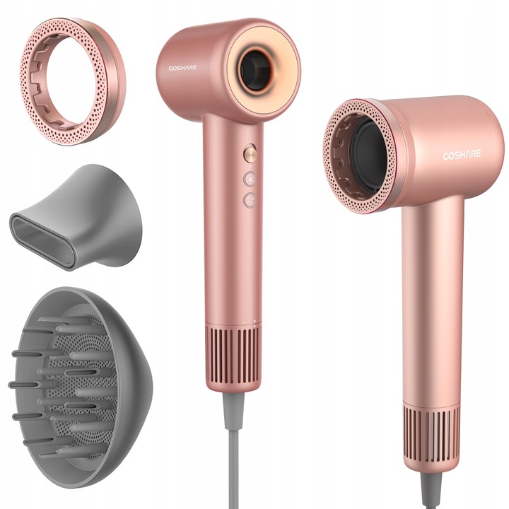 Mocna Suszarka do Włosów COSHARE EssenceRing SuperFlow1 PRO Jonizacja 1600W