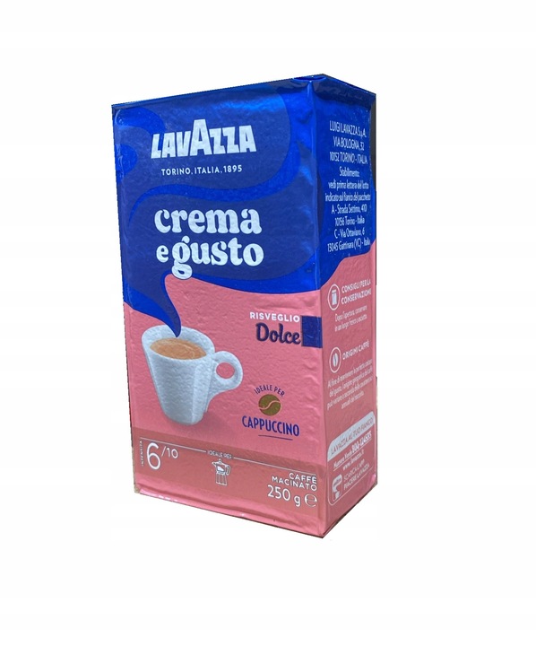 Włoska kawa mielona Crema e Gusto Dolce Lavazza 250 g