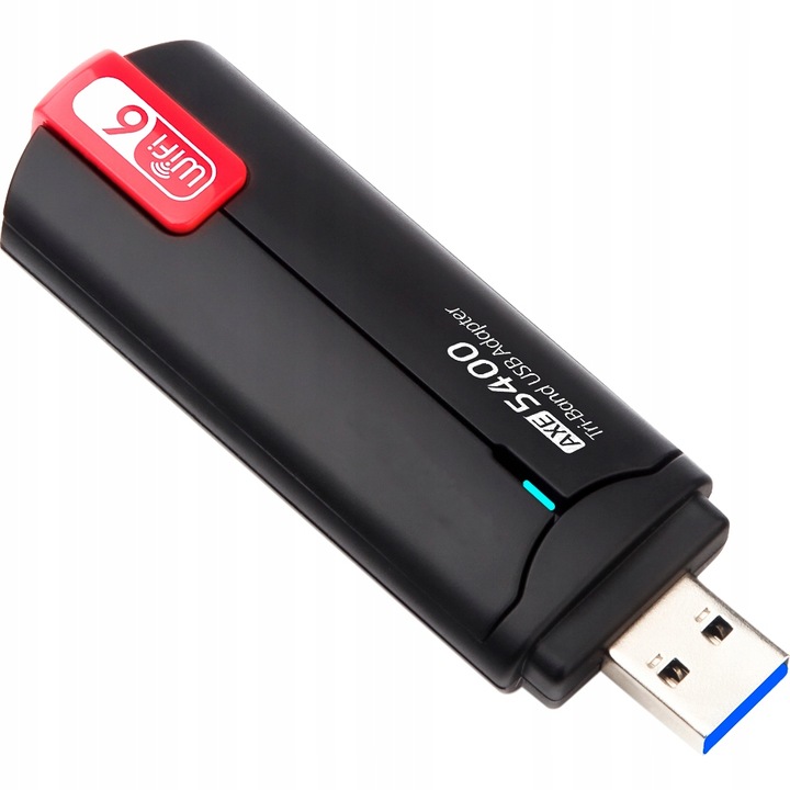 AXE5400 GIGABIT ANTENY KARTA SIECIOWA ADAPTER WiFi6E TRIBAND 5GHz 6GHz WPA3