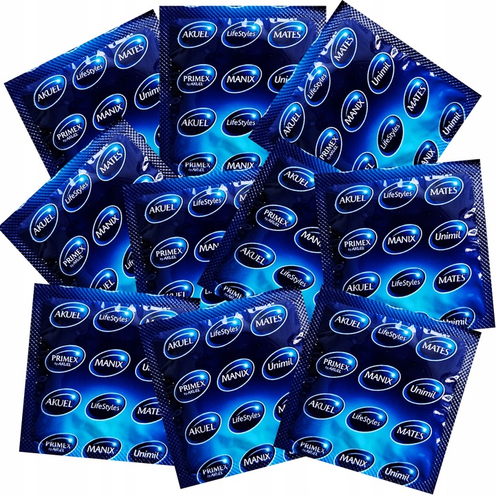 Prezerwatywy UNIMIL ORGAZMAX duże wypustki potęgujące doznania 50 sztuk LUZ