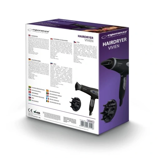 SUSZARKA DO WŁOSÓW MOCNA JONIZACJA DYFUZOR 2200W