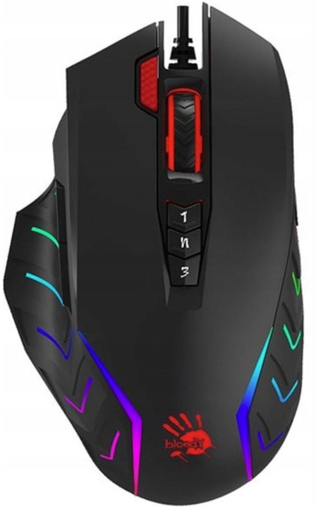 Mysz myszka Gamingowa dla graczy A4Tech J95S Core 3 RGB LED 8000 DPI