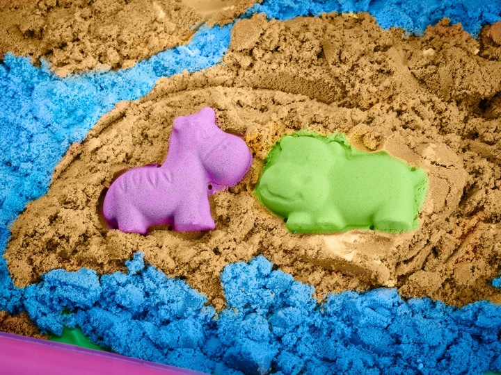 BibiMoon Piasek Kinetyczny 3kg ZESTAW PIASKOWNICA FOREMKI