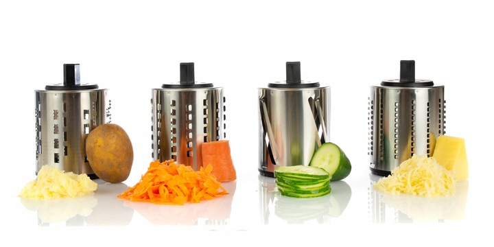 Szatkownica elektryczna do warzyw tarka 4 KOŃCÓWKI =First Austria=