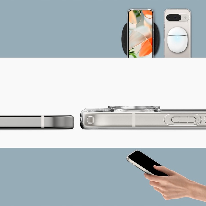 Etui SPIGEN Ultra Hybrid Case Przezroczyste Clear do Google PIXEL 9 / 9 PRO