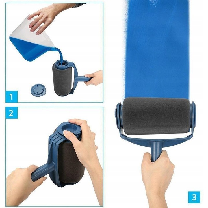 WAŁEK DO MALOWANIA NIEKAPIĄCY ZESTAW MALARSKI 4w1 WAŁEK NIEKAPEK