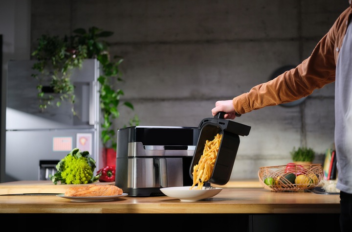 Frytkownica beztłuszczowa Tefal Grill EY905D 8.3l dwukomorowa Air