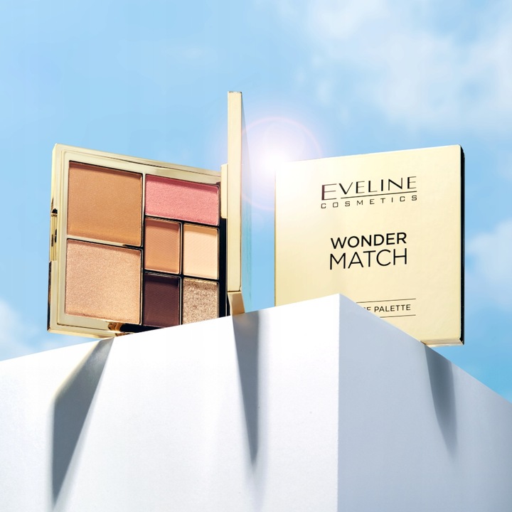 Eveline Cosmetics Wonder Match Paleta do makijażu oczu konturowania twarzy
