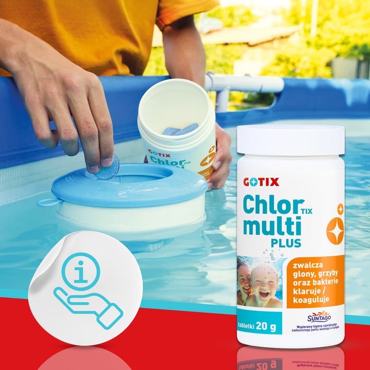 Chlor do Basenu Jacuzzi SPA Tabletki Multifunkcyjne Chemia do Basenu -