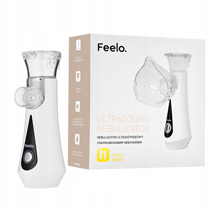 Nebulizator inhalator ultradźwiękowy FEELO FAMILY dla dzieci i dorosłych