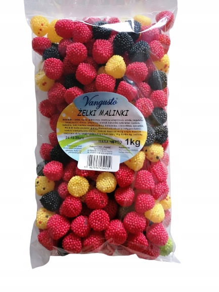 ŻELKI MALINKI 1KG VANGUSTO