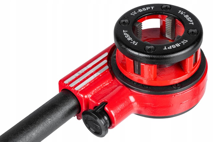 GWINTOWNICA RĘCZNA DO RUR grzechotka ZESTAW 6 narzynek głowic 1/4"–1