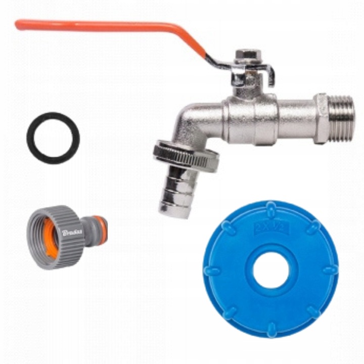 KRAN DO ZBIORNIKA 1000 ZAWÓR DO MAUZERA NA WĄŻ 1/2