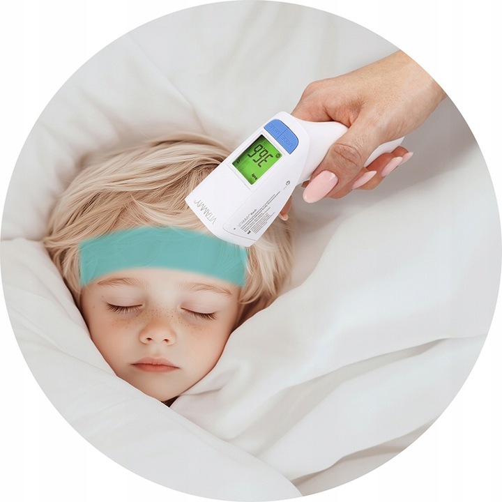 TERMOMETR BEZDOTYKOWY ELEKTRONICZNY NA PODCZERWIEŃ VITAMMY FLASH CERTYFIKAT