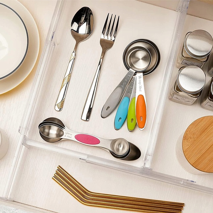 8szt ORGANIZER DO SZUFLADY PRZEGRÓDKA REGULOWANA SEPARATOR