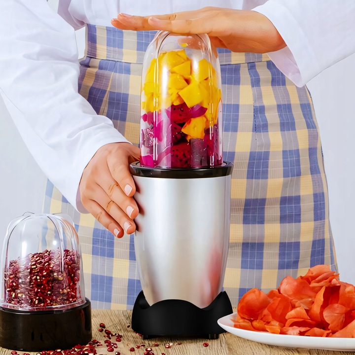 ROBOT KUCHENNY BLENDER KIELICHOWY 600W WIELOFUNKCYJNY + 2 KUBKI 470 ml