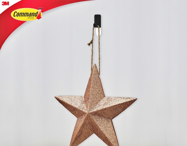 Haczyki Samoprzylepne Czarne COMMAND 4 szt 17032MB