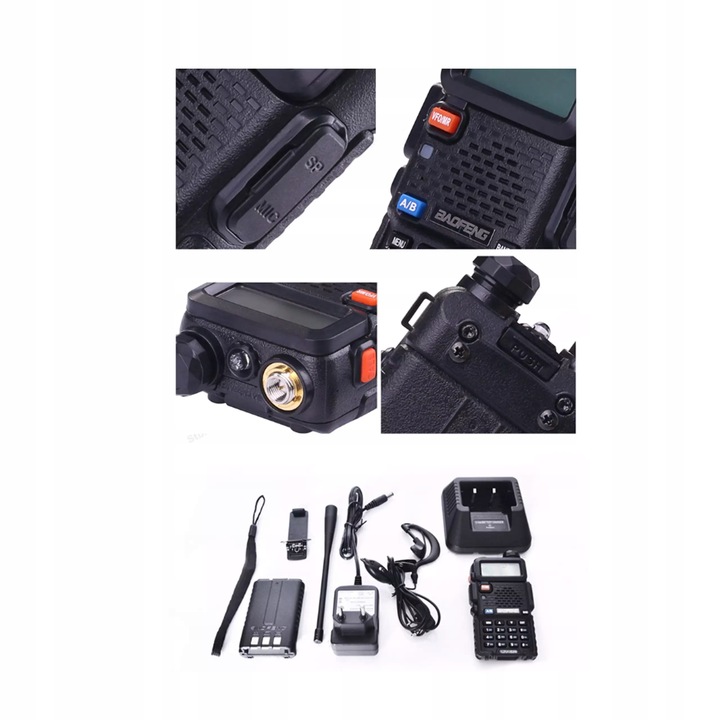 Baofeng UV-5R 5W Radio SKANER POLICJA PKP PSP OSP