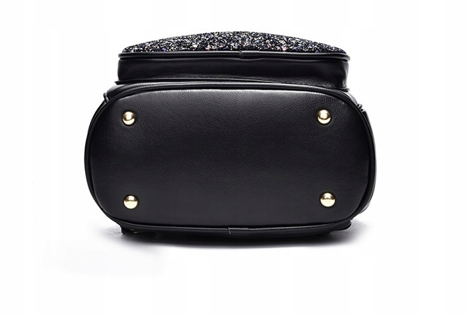 Plecak miejski błyszczący ozdobne kocie uszy dużo kieszeni pojemny