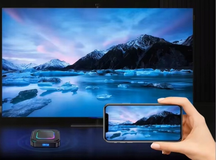 SMART TV BOX 4K PRZYSTAWKA MULTIMEDIALNA 8K ANDROID 13 BLUETOOTH WIFI