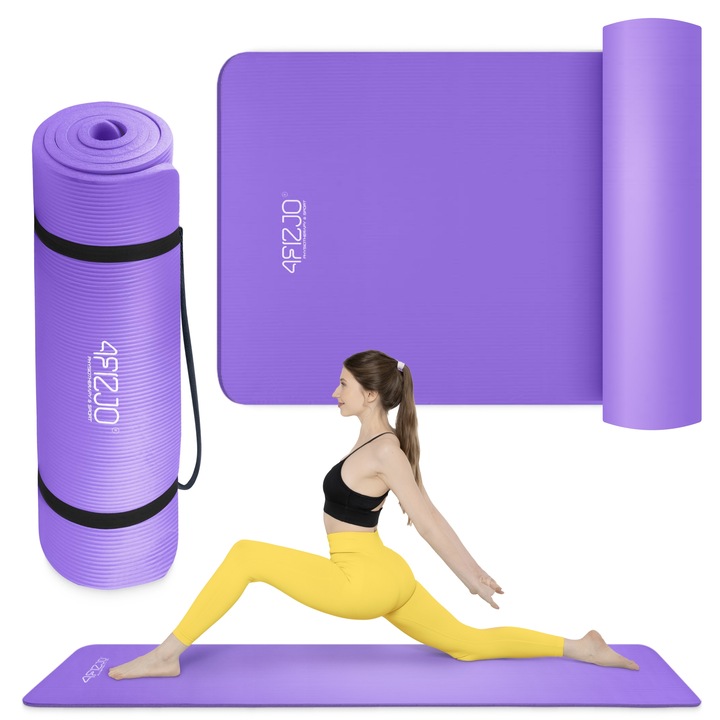 MATA DO ĆWICZEŃ JOGI GIMNASTYCZNA TRENINGOWA FITNESS KARIMATA GRUBA 1 CM