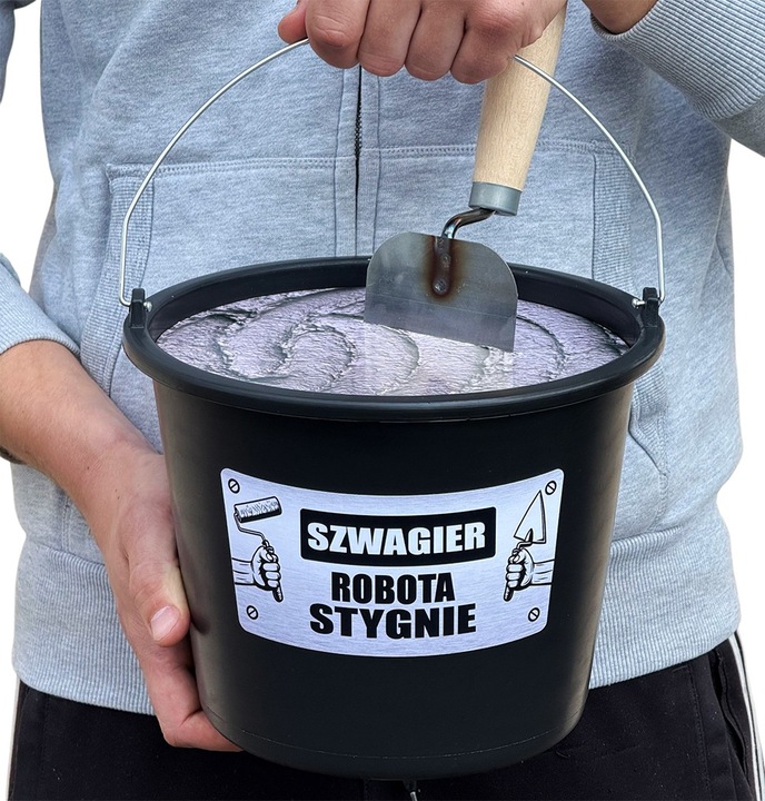 WIADRO MAJSTRA prezent dla budowlańca murarza na 18-99 urodziny faceta
