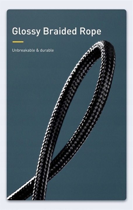 Kabel Baseus CATKLF-ALG1 USB-C - USB-C PD QC 100W 5A 2m - szary