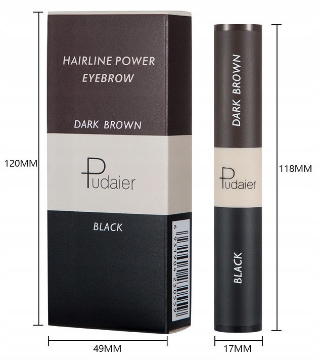 STEMPEL DO BRWI POMADA BRĄZOWY CZARNY 2 KOLORY NR1