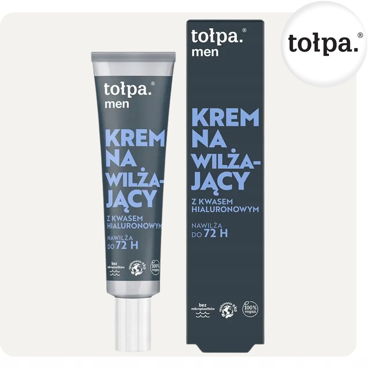 Krem Nawilżający dla Mężczyzn z Kwasem Hialuronowym Łagodzący 40 ml Tołpa
