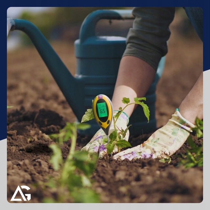 KWASOMIERZ GLEBOWY TESTER PH GLEBY PODŁOŻA ZIEMI MIERNIK WILGOTNOŚCI