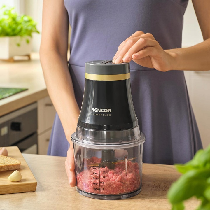 ROZDRABNIACZ SIEKACZ DO WARZYW ŻYWNOŚCI ELEKTRYCZNY SENCOR 500 ML 400
