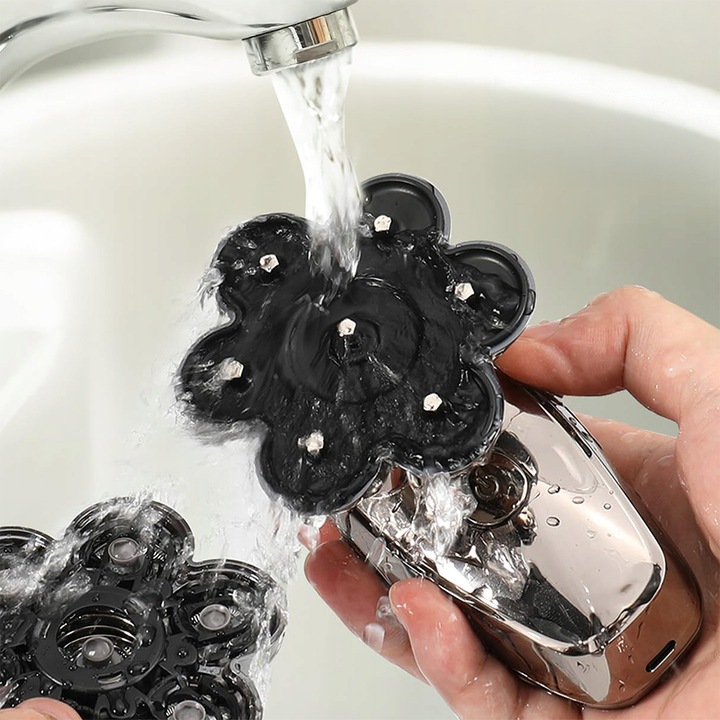 GOLARKA MĘSKA 7 Głowic TRYMER 7D DO GŁOWY BRODY NOSA Tytanowe Ostrza